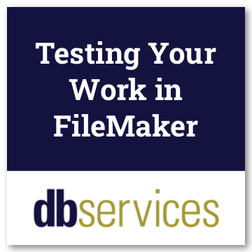 Testing Your Work in FileMaker logo