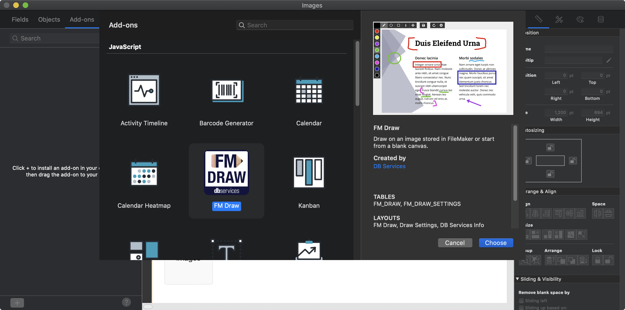 FM Draw Claris  Marketplace