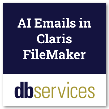 AI Emails in Claris FileMaker logo