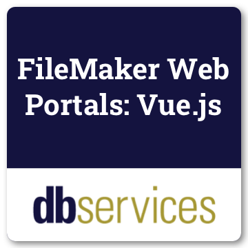 FileMaker Web Portals: Vue.js logo